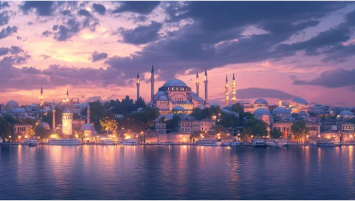 AI-generated image of the Byzantine Empire in its capital of Constantinople.