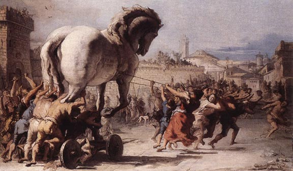The Procession of the Trojan Horse into Troy