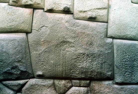 Twelve angle stone, in the Hatun Rumiyoc street of Cuzco
