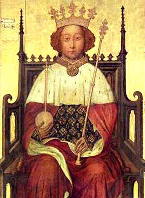 Richard II bested his uncle Thomas of Woodstock in the end. This painting is the earliest known portrait of an English monarch, circa 1390, and is on display at Westminster Abbey where the king is buried. (Public Domain)
