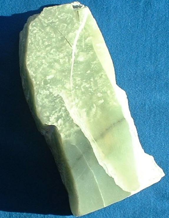 A piece of unworked jade