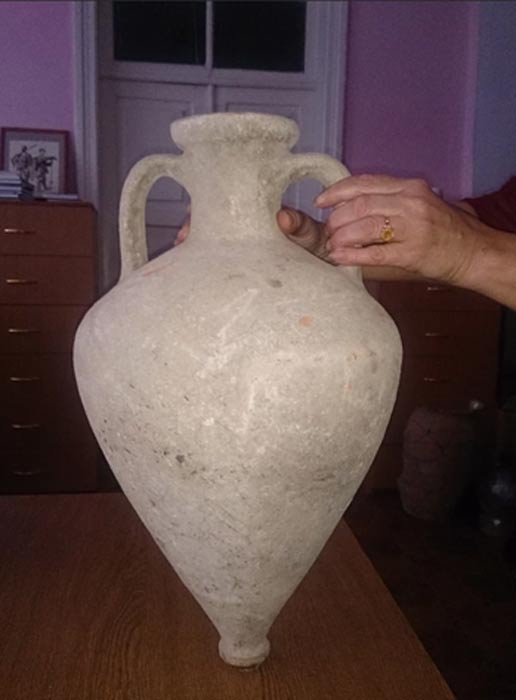 The Greek amphora analysed in the study.