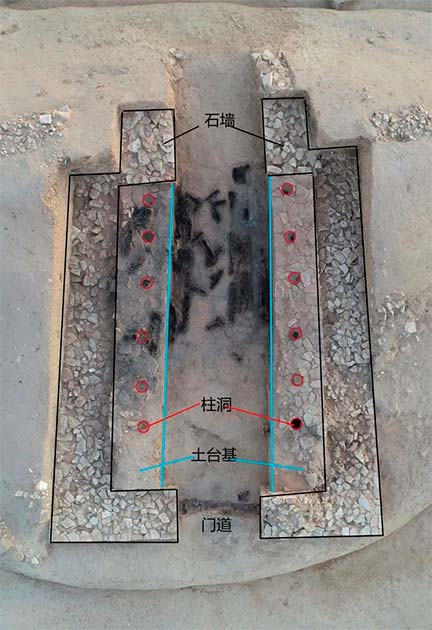 Close view of main city gate. (Chinese Academy of Social Sciences / China Archaeology Network)