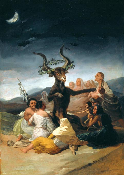 The coven, painting by Francisco de Goya, Museo Lázaro Galdiano, Madrid